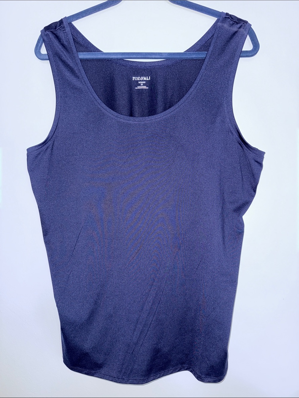 Roz & Ali Deep Navy Scoop Neck Tank